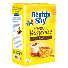 Sucre vergeoise brune BEGHIN SAY, sachet de 500g