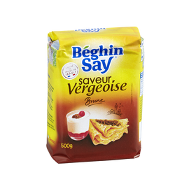 Sucre vergeoise brune BEGHIN SAY, sachet de 500g