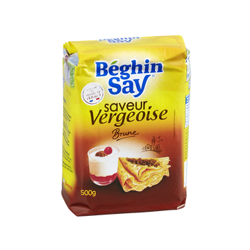 Sucre vergeoise brune BEGHIN SAY, sachet de 500g