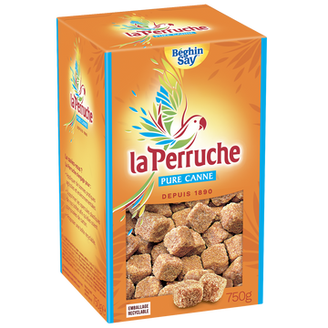 Sucre en morceaux Perruche Ambré BEGHIN SAY, boîte de 750g