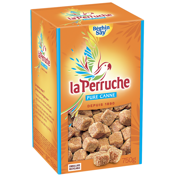 Sucre en morceaux Perruche Ambré BEGHIN SAY, boîte de 750g