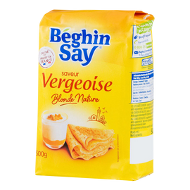 Saveur vergeoise blonde nature BEGHIN SAY, sachet de 500g