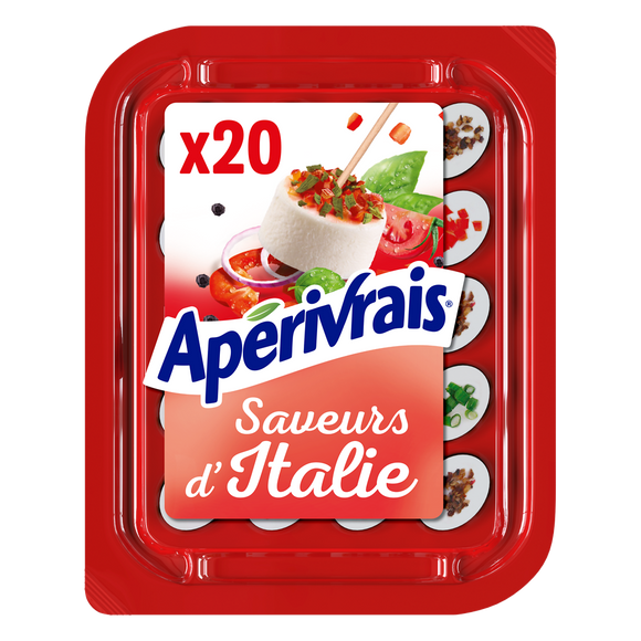 Fromage apéritif saveurs d'Italie APERIVRAIS - 20 bouchées 100g
