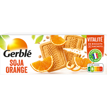 Biscuits soja orange GERBLE - 5x4, 280g