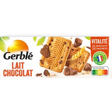 Biscuits lait chocolat GERBLE -   5x4, 230g