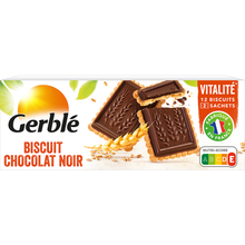 Biscuits chocolat noir GERBLE - x12, 150g