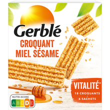 Biscuits croquants miel sésame GERBLE - 6x3, 162g