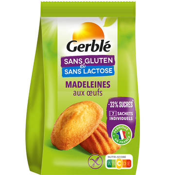 Madeleine aux Oeufs Sans Gluten GERBLE - 200 g