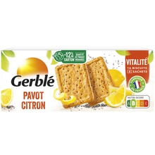 Biscuits pavot citron GERBLE - 4x4 200g