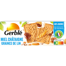 Biscuits miel châtaigne GERBLE - 5x4, 200g