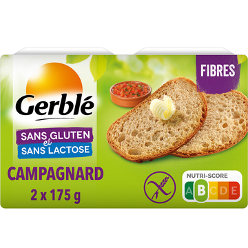 Pain Campagnard Sans Gluten GERBLE - 350 g