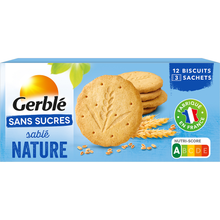 GERBLE - Biscuit sablé nature Sans Sucres - 132g
