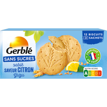 GERBLE - Biscuit Citron Yuzu Sans Sucres - 132g