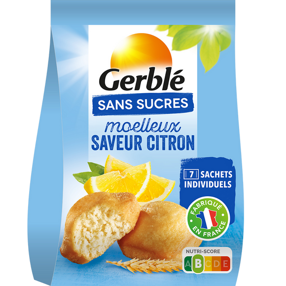 GERBLE - Moelleux Citron Sans Sucres -  196g