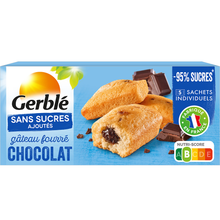 GERBLE - Gâteau fourré chocolat sans sucres ajoutés - 150g