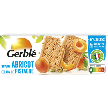 Biscuits pistache abricot GERBLE - 4x4, 160g