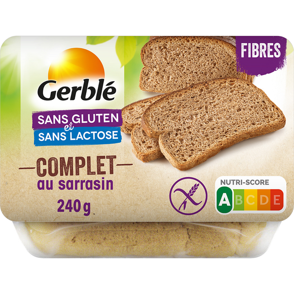 Pain Complet Sarrasin Sans Gluten GERBLE 240g
