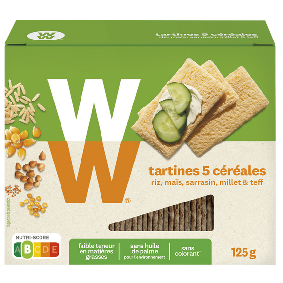 Tartines craquantes 5 céréales WW -  125g