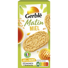 GERBLE - Biscuit Matin Miel - 4x3, 200g