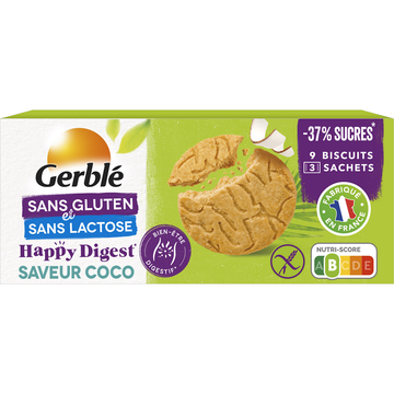 Biscuits Saveur Coco Sans Gluten GERBLE - 150 g