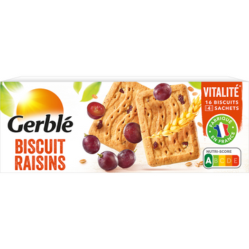 Biscuits raisins GERBLE - 4x4, 270g