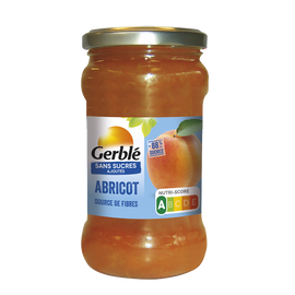 GERBLE - Confiture abricot sans sucres ajoutés -  320g