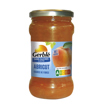 GERBLE - Confiture abricot sans sucres ajoutés - 320g