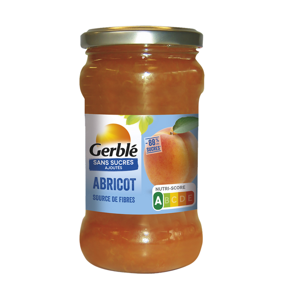 GERBLE - Confiture abricot sans sucres ajoutés - 320g