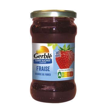 GERBLE - Confiture fraise sans sucres ajoutés - 320g