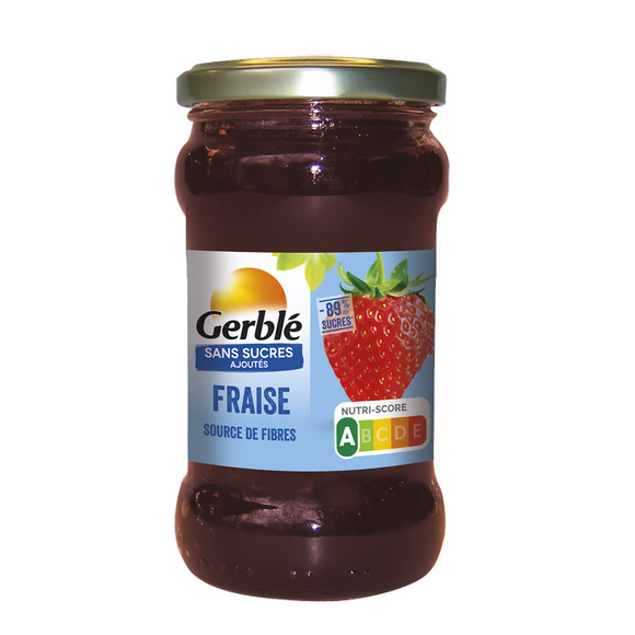 GERBLE - Confiture fraise sans sucres ajoutés - 320g