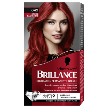 Coloration permanente 842 rouge cachemire SCHWARZKOPF BRILLANCE - 227ml