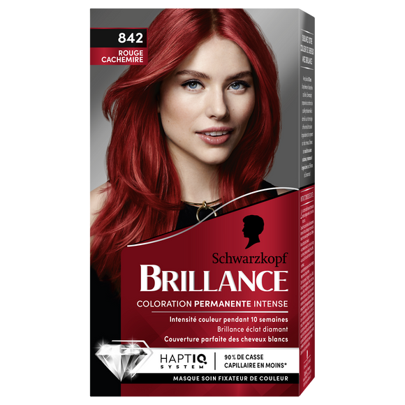 Coloration permanente 842 rouge cachemire SCHWARZKOPF BRILLANCE - 227ml