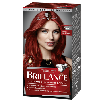 Coloration permanente 842 rouge cachemire SCHWARZKOPF BRILLANCE - 227ml