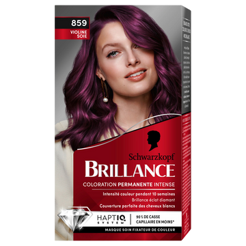 Coloration permanente 859 violine soie SCHWARZKOPF BRILLANCE - 227ml