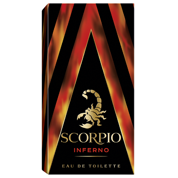 Eau de toilette Homme Inferno feu SCORPIO, Vaporisateur 75ml