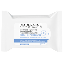 Lingettes démaquillantes pour le visage et les yeux DIADERMINE, x40