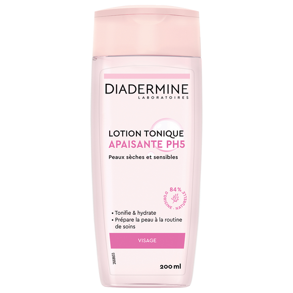 Lotion tonique apaisante DIADERMINE, flacon de 200ml