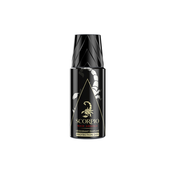 Déodorant noir absolu SCORPIO, atomiseur de 150ml