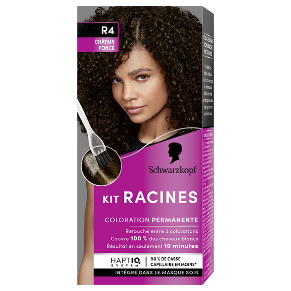 Coloration permanente 4 châtain foncé SCHWARZKOPF KIT RACINES - 70g