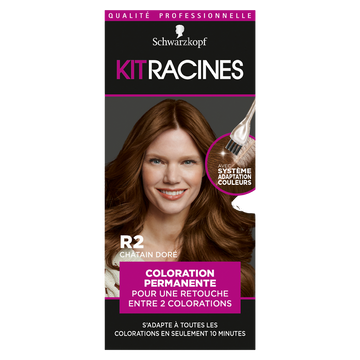 Coloration permanente 2 châtain doré SCHWARZKOPF KIT RACINES - 70g