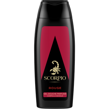 Gel douche Rouge SCORPIO, flacon de 250ml