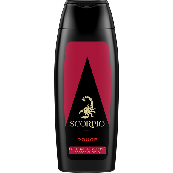 Gel douche Rouge SCORPIO, flacon de 250ml