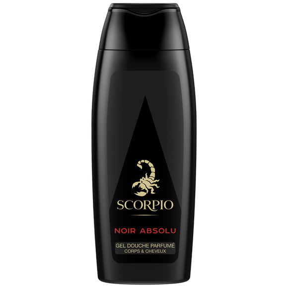 Gel douche Noir Absolu SCORPIO, flacon de 250ml