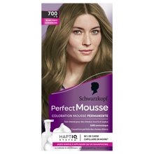 Coloration permanente 700 blond foncé SCHWARZKOPF PERFECT MOUSSE - 182ml