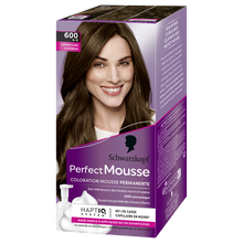Coloration permanente 600 châtain clair SCHWARZKOPF PERFECT MOUSSE - 182ml