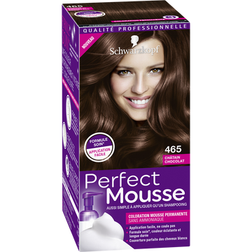 Coloration permanente châtain chocolat SCHWARZKOPF PERFECT MOUSSE - 182ml