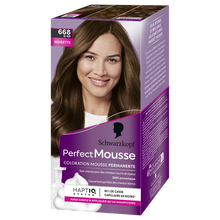 Coloration permanente 668 noisette SCHWARZKOPF PERFECT MOUSSE - 182ml