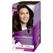 Coloration permanente 400 expresso givré SCHWARZKOPF PERFECT MOUSSE -182ml