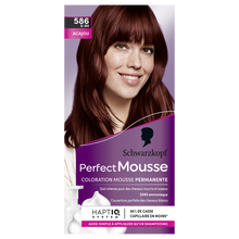 Coloration permanente 586 acajou SCHWARZKOPF PERFECT MOUSSE - 182ml