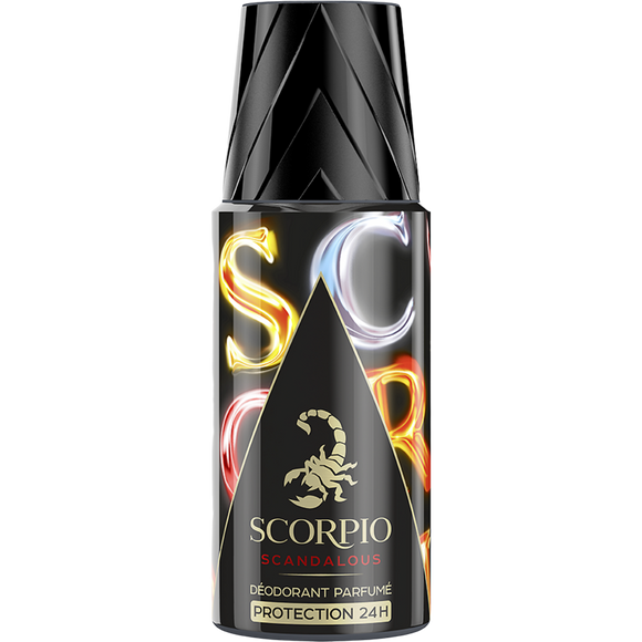 Déodorant homme scandalous SCORPIO, atomiseur de 150ml
